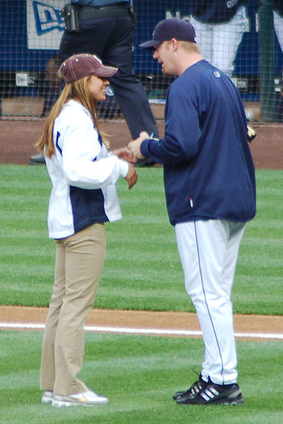 Jessica Mendoza and JJ Putz