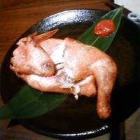 ひな鳥の半身揚げ