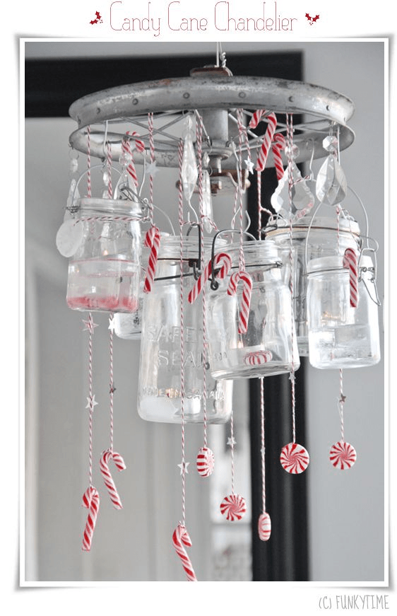 Candy Cane Chandelier