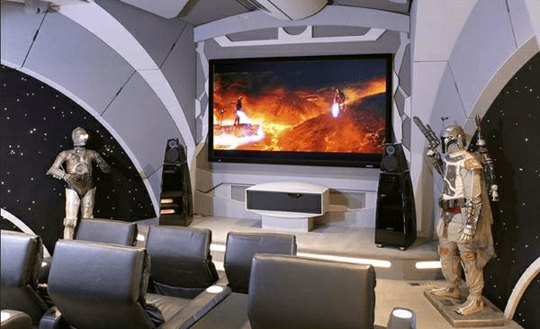 Amazing Star Wars Themed Home Theater