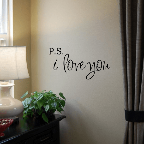 PS I Love You Wall Decal