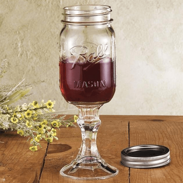 RedNek Mason Jar Wine Glass