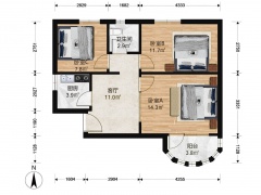 北京我爱我家劲松+潘家园+北工大+双龙南里西区近地铁+南北通透三居室