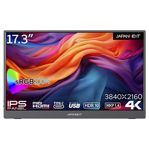 ジャパンネクスト JAPANNEXT JAPANNEXT JN-MD-IPS173UHDR モバイルモニター 17.3インチ