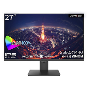 ジャパンネクスト JAPANNEXT JAPANNEXT JN-IPS272WQHDR 液晶モニター 27インチ