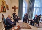 Representative of the Russian Orthodox Church Received by Metropolitan Elias of Beirut