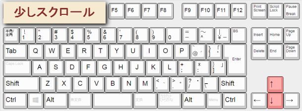 Chromeカーソルキーでスクロール