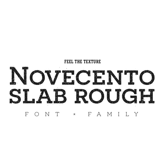 Novecento Slab, a rock solid font. 2 free fonts