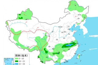 全国降水量地图