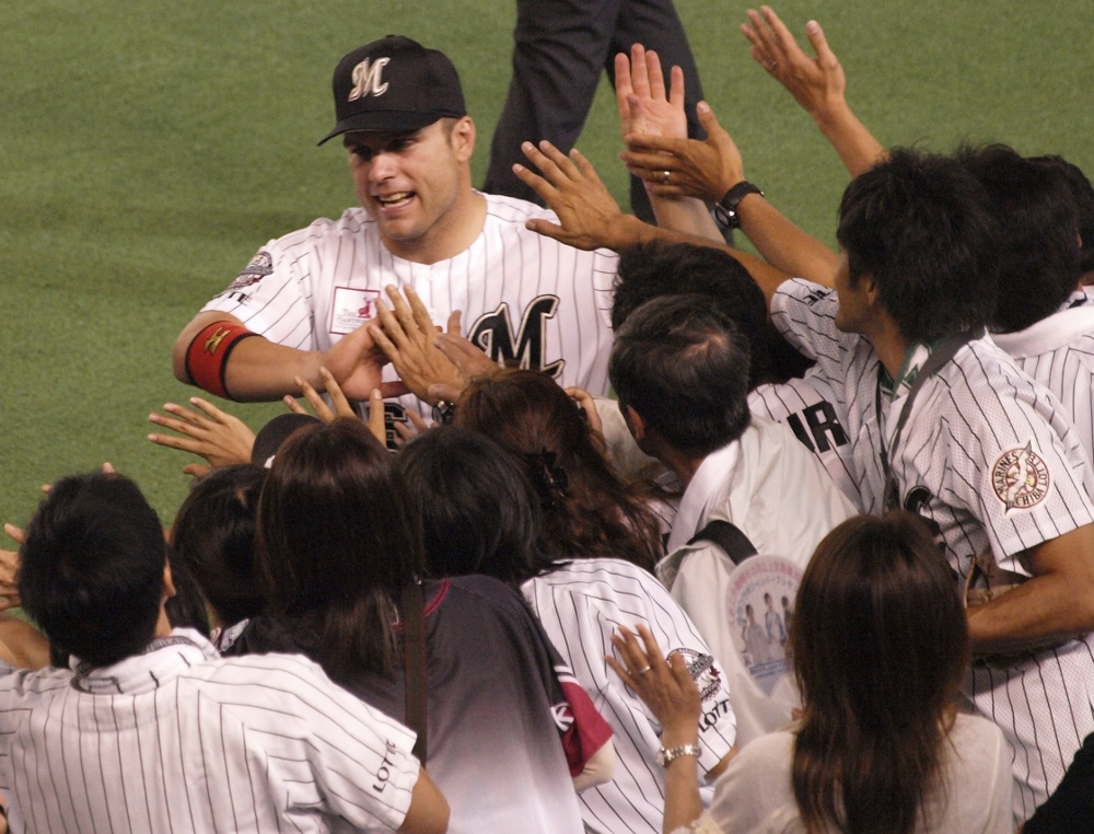 Gary Burnham Jr greets the fans after his Hero-making performance