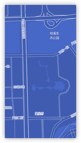 科技蓝个性化电子地图