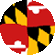 Maryland Flag circle