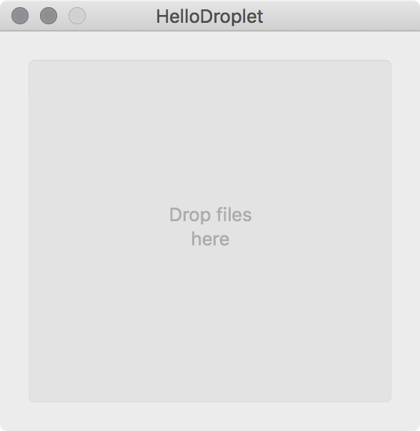 Droplet interface