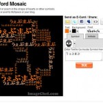 文字でクールなモザイクのシンボルを作成し、画像を埋め込める「Word Mosaic」