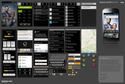 Android GUI PSD (High-Density)
This Photoshop template makes it easy to mockup pixel-accurate Android app designs. (via Teehan Lax)