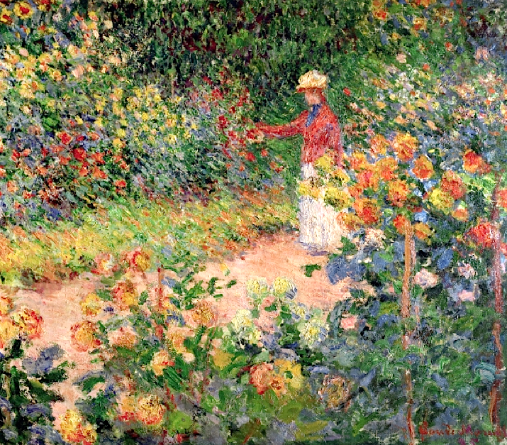 bofransson:
“Garden at Giverny, 1895 (oil on canvas), Monet, Claude (1840-1926)
”