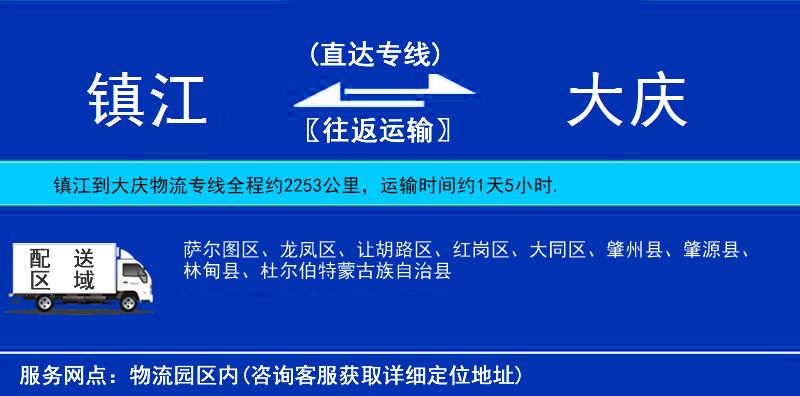 镇江到大庆物流公司