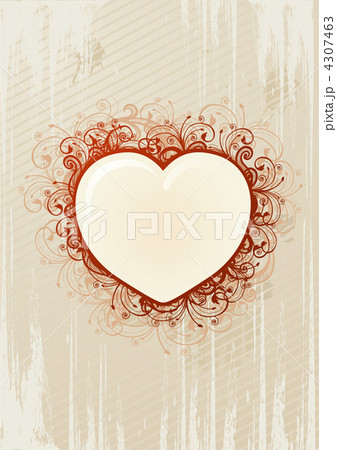 Vector illustration of floral heart 4307463