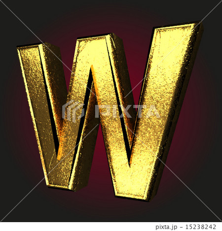 w letter of gold 15238242