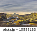 Surreal landscape of Landmannalaugar - Iceland 15555133