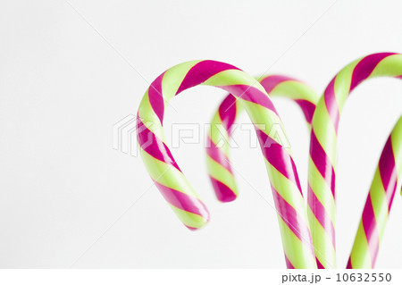 Red and white candy canes, studio shot 10632550