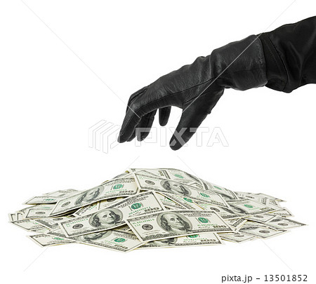 Hand in glove and money 13501852