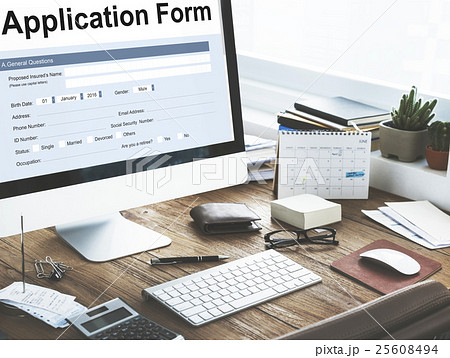 Application Form Information Employment Concept 25608494