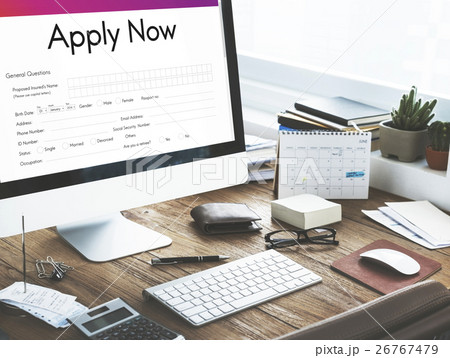 Apply Online Application Form Recruitment Concept 26767479