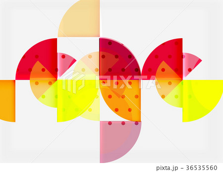 Geometric circle abstract banner 36535560