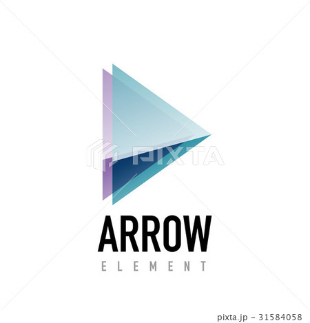 Vector arrow geometric design logo 31584058