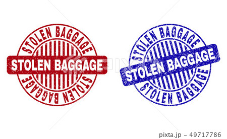 Grunge STOLEN BAGGAGE Scratched Round Watermarks 49717786