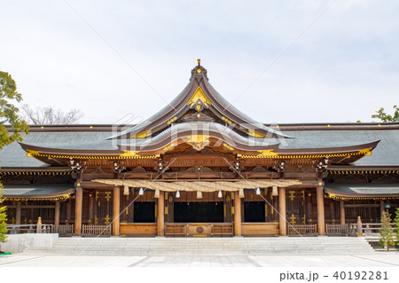 神奈川県　寒川町　寒川神社　御社殿 40192281