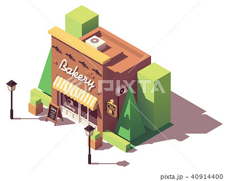 Vector isometric bakery shop 40914400