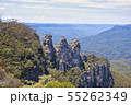 The Three Sisters rock formation in the Blue 55262349