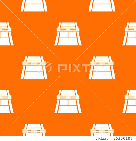 Tennis court pattern vector orange 55360189