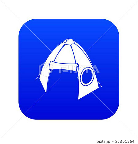 Tribal tent icon blue vector 55361564