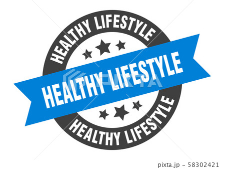 healthy lifestyle sign. healthy lifestyle 58302421