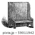 Bench, vintage illustration 59011942