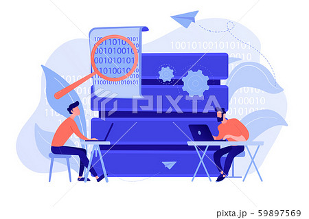 Big data programming concept vector illustration. 59897569