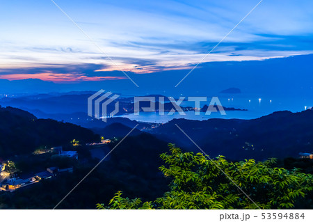 台湾 九份（九ふん）周辺夕景 53594884