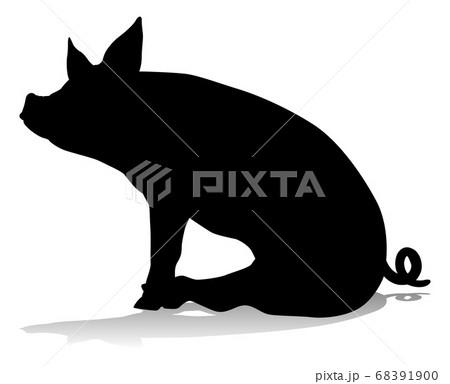 Pig Silhouette Farm Animal 68391900