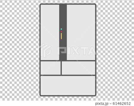 Refrigerator white, single unit illustration 61462652