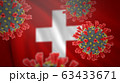 Concept of new coronavirus epidemic outbreak in Switzerland 63433671