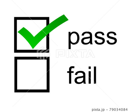 Pass fail checkbox with green pass box checked 79034084