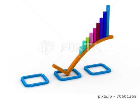 3d Business graph 70601268