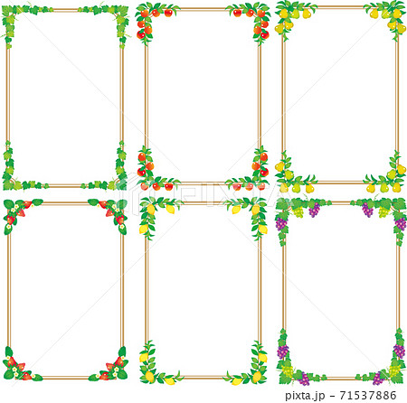 植物のフレームセット 71537886