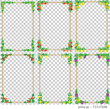 植物のフレームセット 71537886