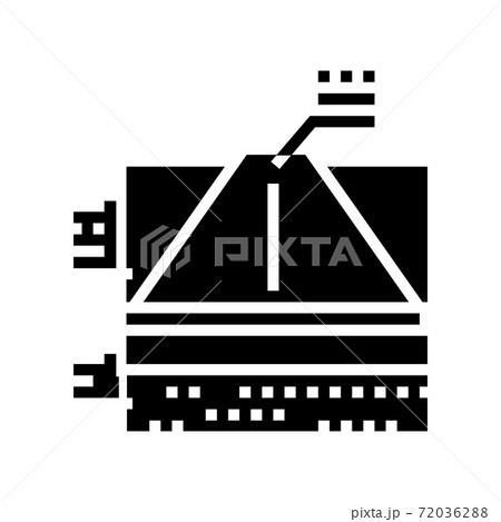 constructed road layers glyph icon vector illustration 72036288