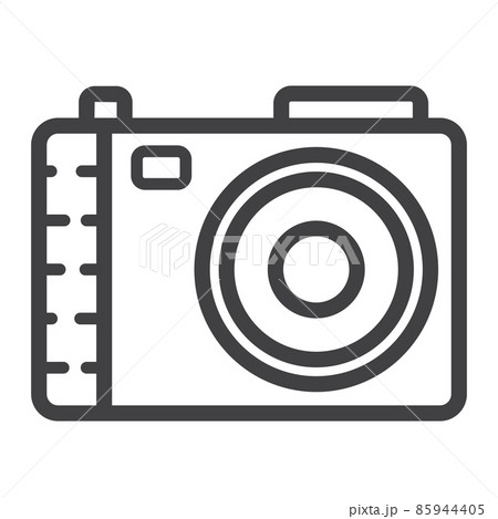 Camera line icon, photo and capture, vector graphics, a linear pattern on a white background, eps 10. 85944405