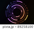 rainbow circle digital layer abstract background 89258100